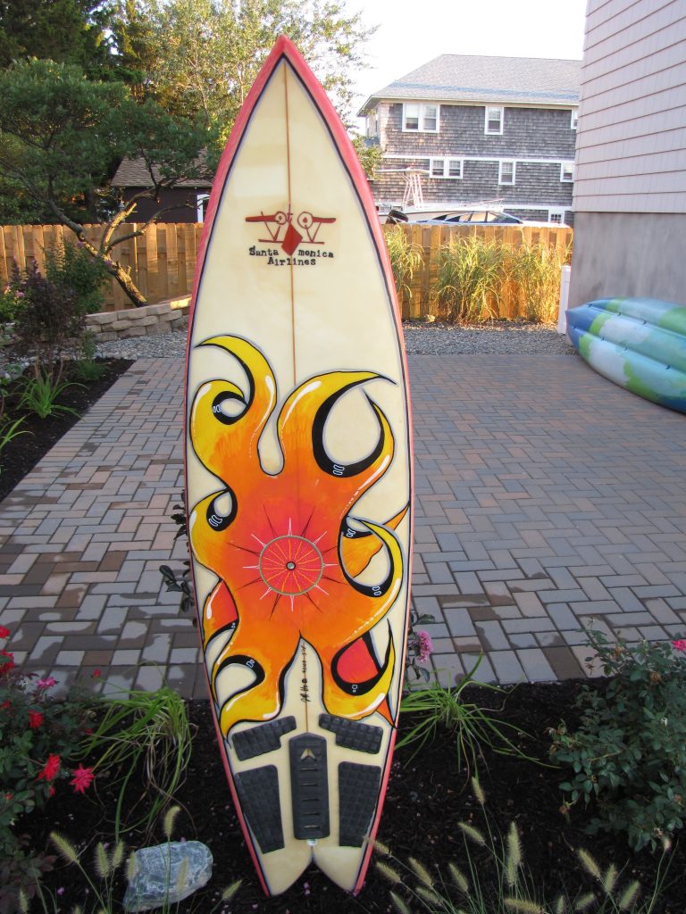 Santa Monica Airlines/Jeff Ho Vintage Surfboard Island Trader Surf Shop