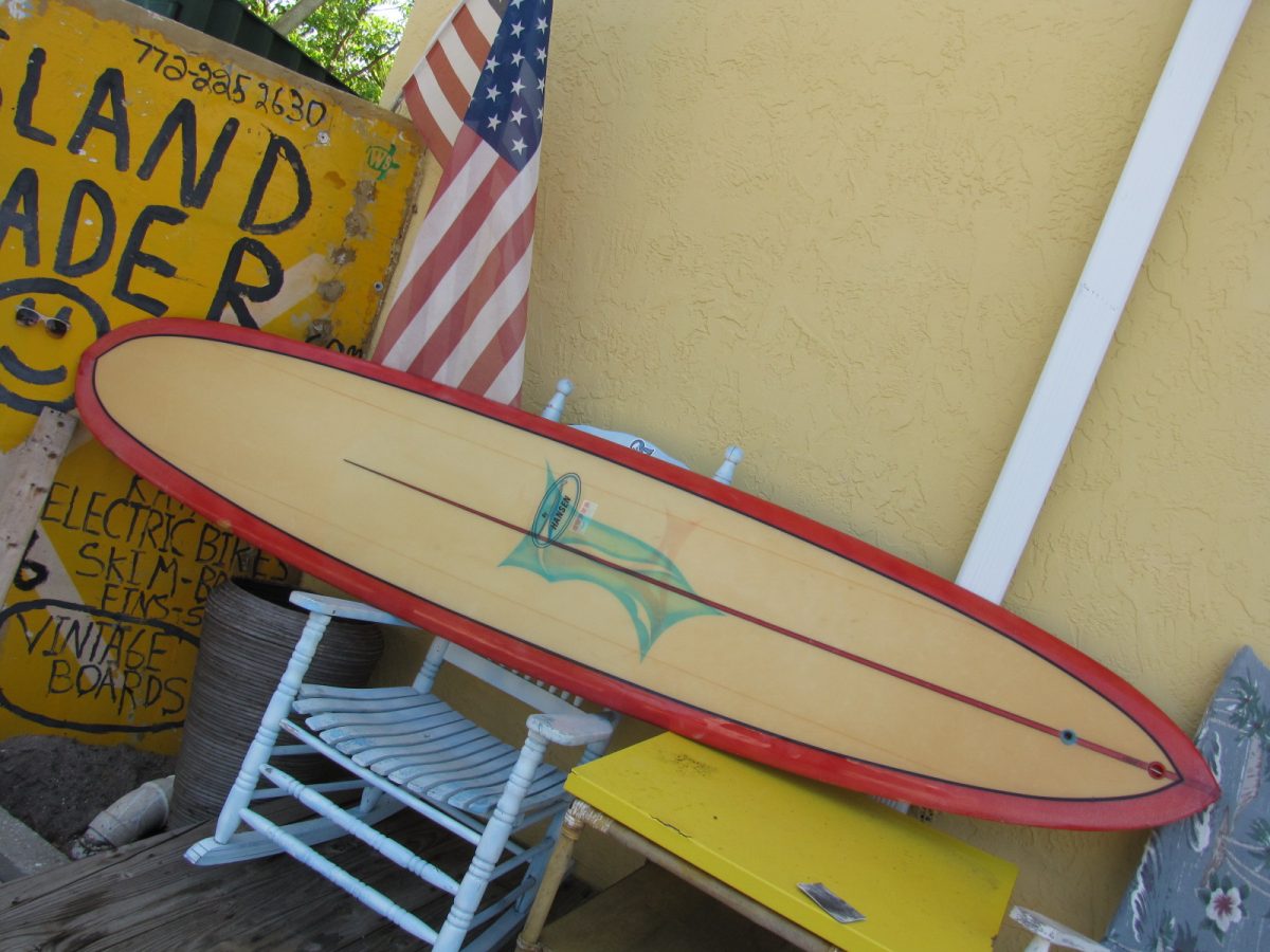 1968 Hansen Superlight Surfboard Longboard Island Trader Surf Shop