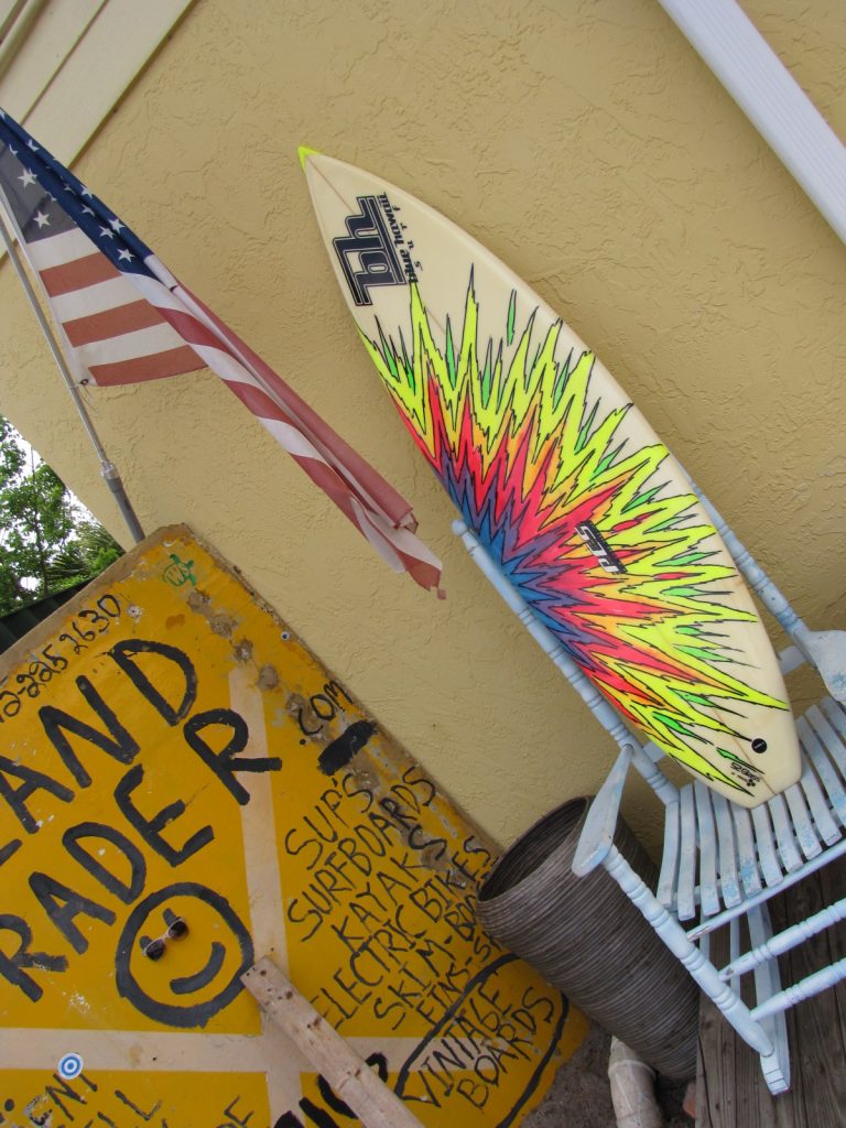 1986 Blue Hawaii Vintage Surfboard Island Trader Surf Shop