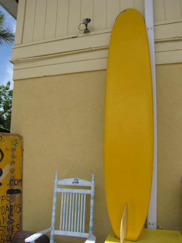 1960's Malibu Vintage Longboard Surfboard Island Trader Surf Shop