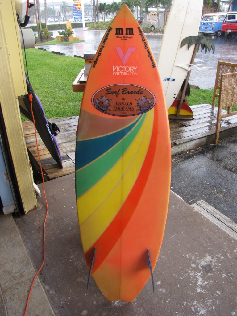 5'5" 1980's Donald Takayama Twin Fin Surfboard Island Trader Surf Shop