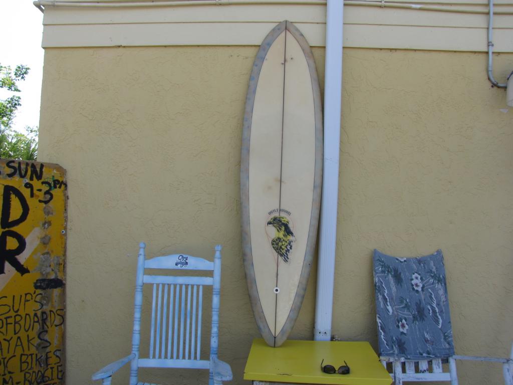 1972 Vintage Hansen Mike Doyle Transitional Surfboard Island Trader