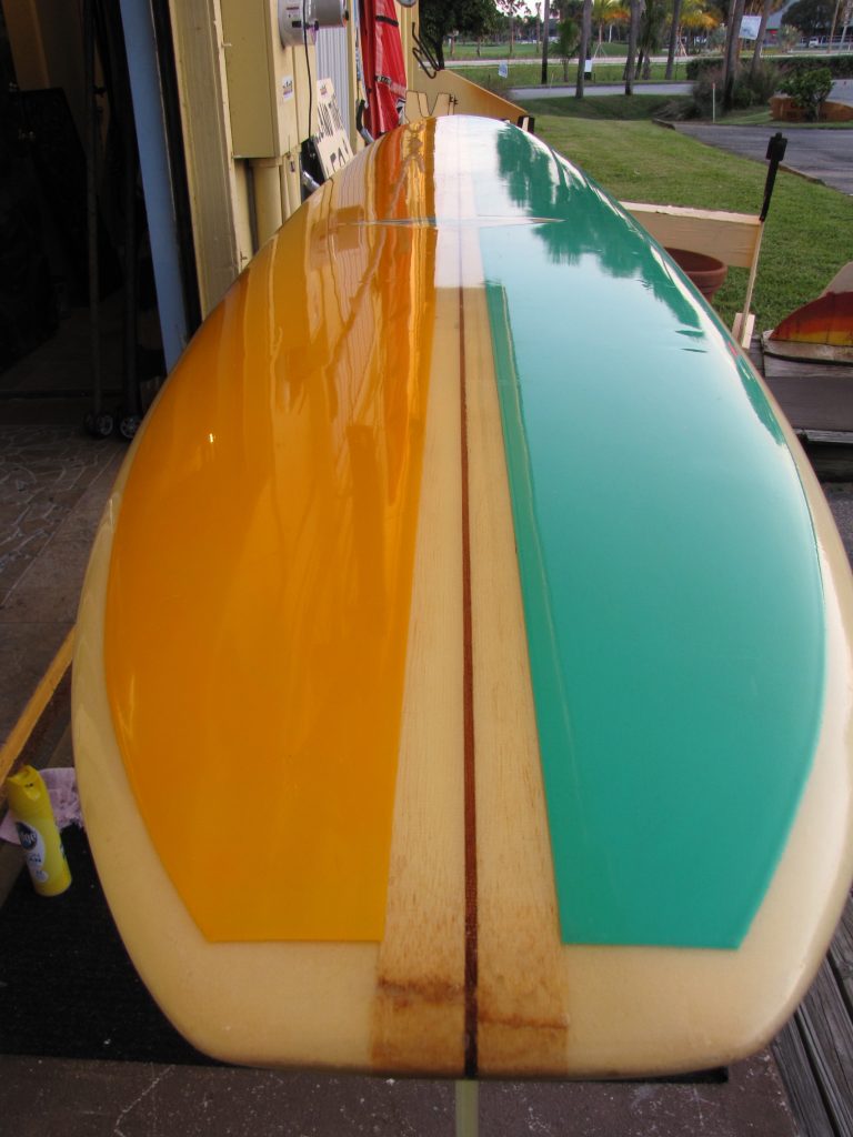 10' Early 1960's Hobie Longboard Surfboard Island Trader Surf Shop