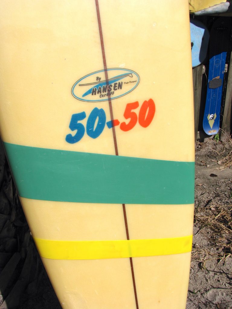 vintage antique Hansen surfboard 50-50 surf museum stuart hutchinson island fl florida
