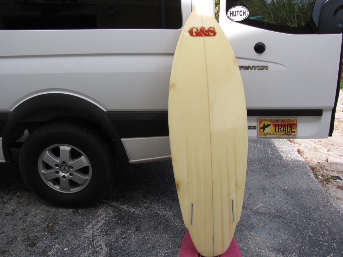 G&S Gordon and smith vintage twin fin surfboard museum hank warner shaper surfshop stuart fl florida