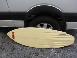 G&S Gordon and smith 1980's vintage twin fin surfboard hank warner