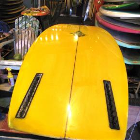 hobie alter 1960's vintage surfboard george greenough guidance fin system twin fin mickey munoz surfshop stuart fl 34996