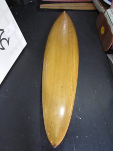 Gary linden vintage balsa wood surfboard gun amazonas surfshop stuart fl 34996
