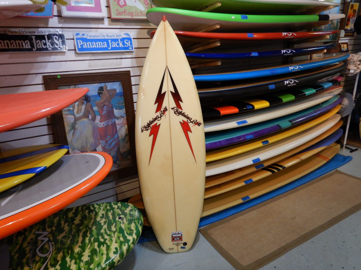 's Lightning Bolt Vintage Surfboard – Island Trader Surf Shop
