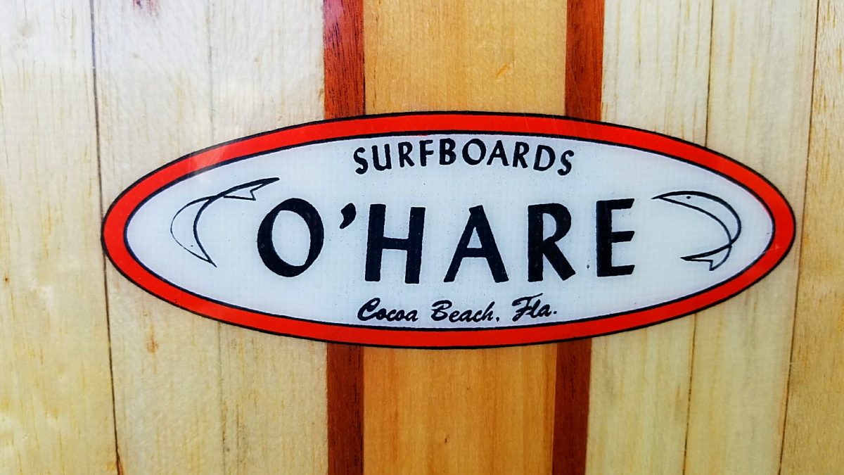 Pat O'hare ohare vintage antique surfboard surf board surfboards surfshop museum stuart jensen beach hutchinson island florida 34996